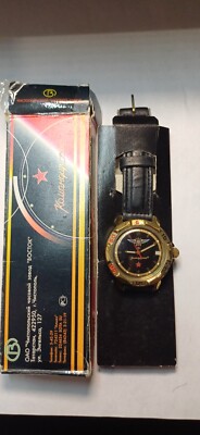 Wrist Watch VOSTOK KOMANDIRSKIE 2414 NOS MANUAL WINDING VVS + DOC