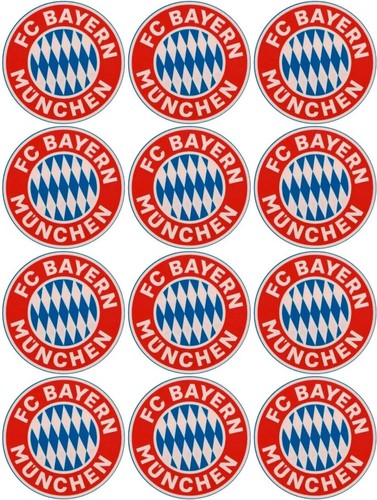 Muffinaufleger Bayern München Tortenaufleger Tortenbild Fußball Personalisierung