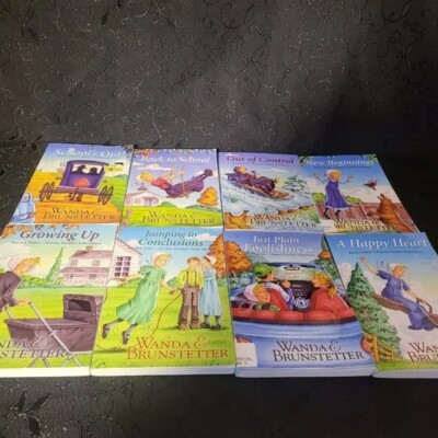 COMPLETE Set of 8 Rachel Yoder ''Always Trouble Somewhere'' by Wanda Brunstetter