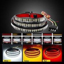 LED Tailgate Light Bar 60" Triple Row 5-Function Strip for Pickup Trailer SUV EC