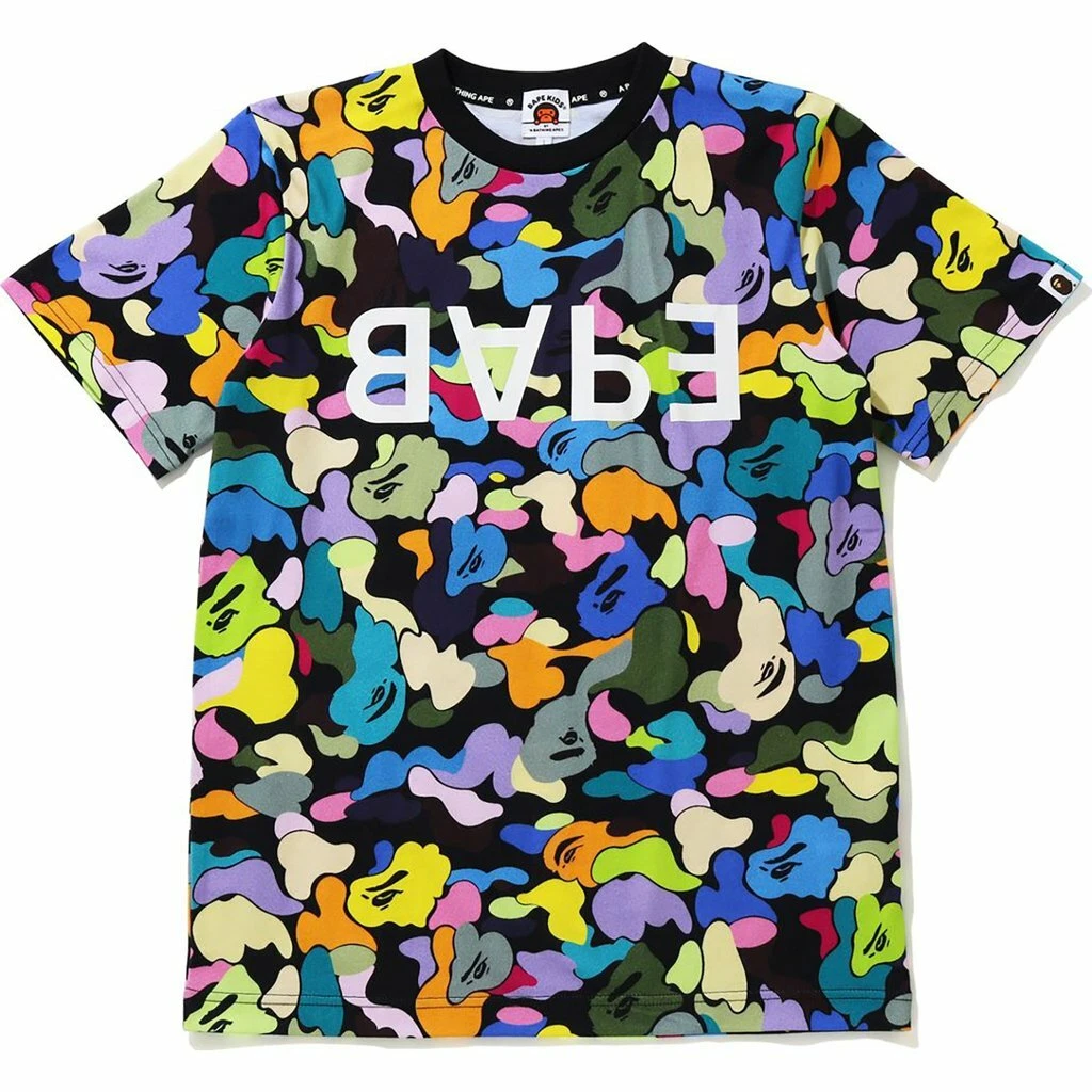BAPE New Multi Camo BAPE Tee White
