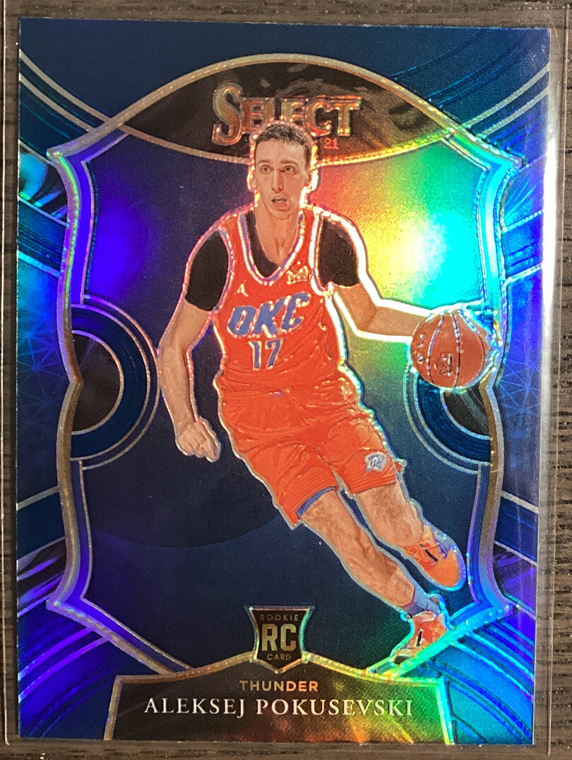 2020-21 Panini Select Aleksej Pokusevski #77 Concourse Blue Silver Rookie! #1N