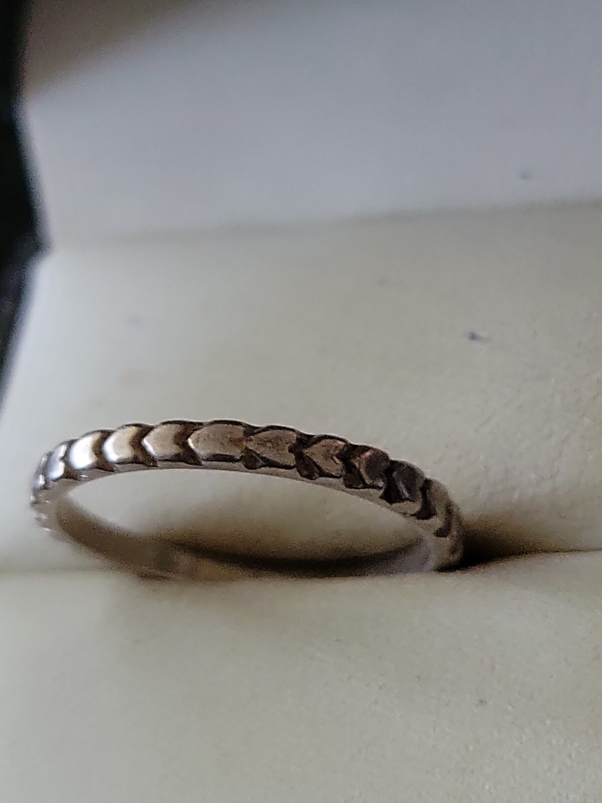 .925 Sterling Silver Stackable Ring Band, Size 8.… - image 2