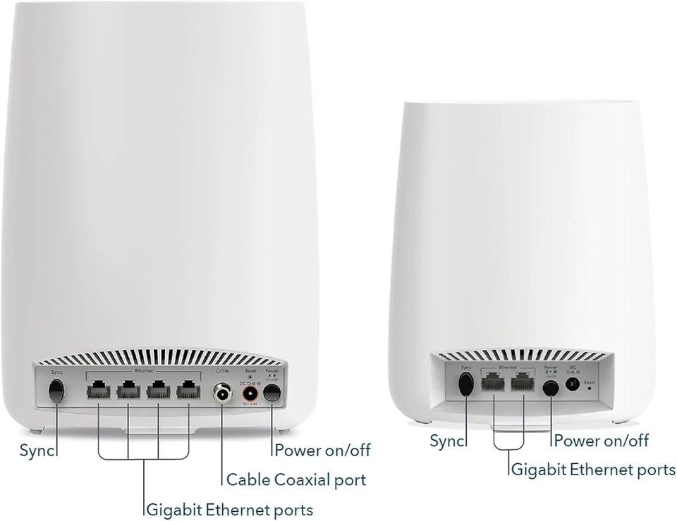 NETGEAR AC2200 Orbi 22 Gbps 4 sq ft DualBand 2pk Modem Satellite - Image 2 of 4