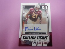 2021 Panini Contenders Draft Picks College Ticket Marvin Wilson RC #167 Auto (1)