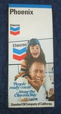1973  CHEVRON   PHOENIX  MAP    STANDARD OIL OF CALIFORNIA