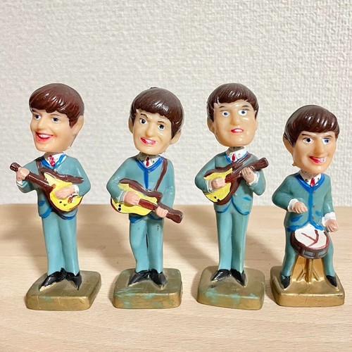 Juego de 4 figuras de cabeza de bobble de The Beatles - Imagen 1 de 12