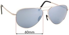 SFx Replacement Sunglass Lenses fits Carrera Porsche Design P 8508 - 60mm Wide