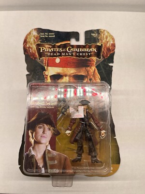 Pirates of the Caribbean Action Figure Zizzle ELIZABETH SWAN Disney 4''