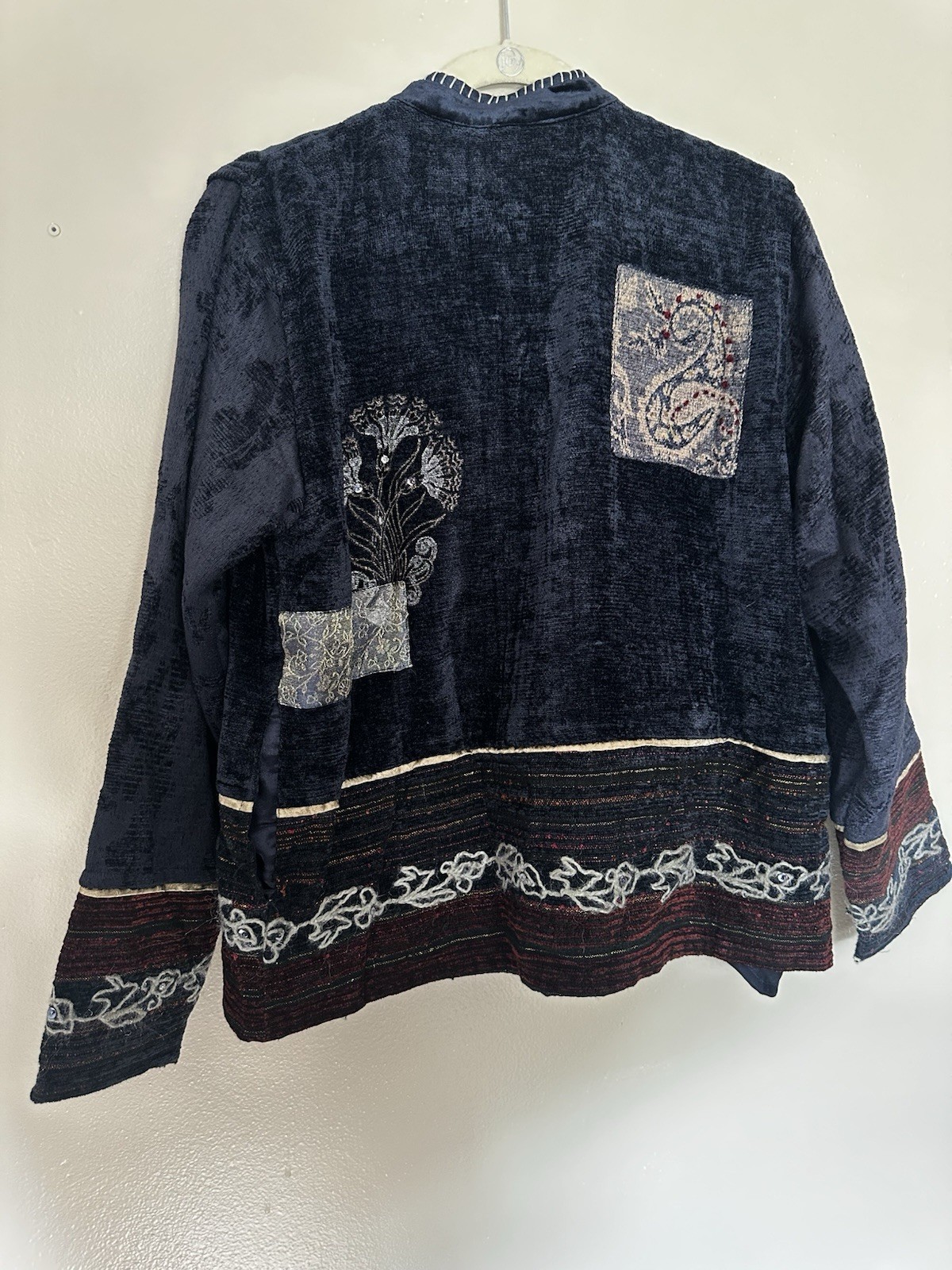 Flashback Vintage Patchwork Cardigan Sweater Size… - image 5