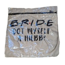 Bride I Got Myself A Hubby Bag Gift Bridal Shower Makeup Travel Bachelorette New