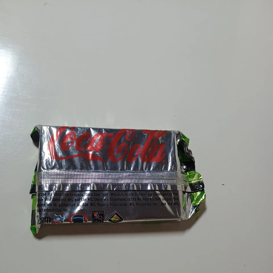 1994 Edition Coca-Cola Monsters Of The Gridiron Factory Sealed 5-card Set Pack - Image 2 of 2