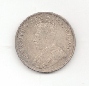 South Africa Silver 1933 2 Shillings-Lot E15