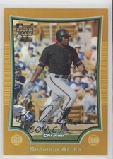 2009 Bowman Draft Chrome Gold Refractor 42/50 Brandon Allen #BDP14 0o48