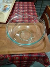 Pyrex #326 4Qt 11.75" Nesting Mixing Bowl Clear with Aqua Tint Made in USA