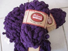 Strickgarn Wolle Wollreste Noppengarn lila 220g (04)
