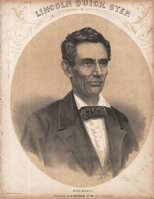 RARE Lincoln Quick Step- President Abraham Lincoln Campaign of 1860