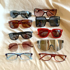 Mix of 10 Sunglasses  Glasses lot of 10 - Aviator 80s Various Style
