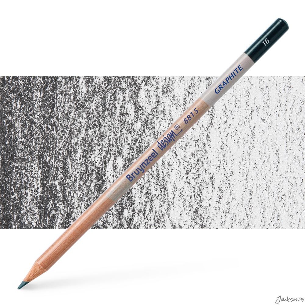 Bruynzeel Design Graphite Pencil Wood 1B For Sketching Illustration Technical...