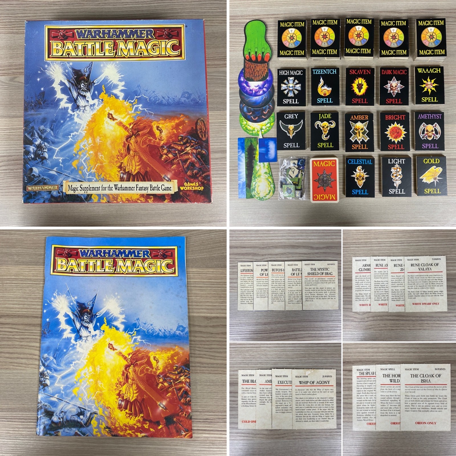 WARHAMMER 4ª EDICIÓN BATTLE MAGIC SET SUPLEMENTO FANTASÍA BATALLA JUEGOS TALLER