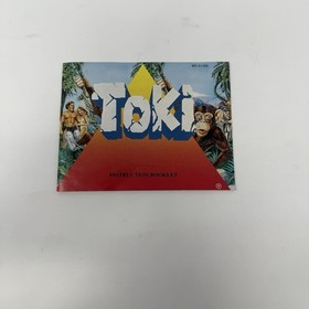 Nintendo NES Toki Manual Poster Styrofoam Box Complete Tested Authentic CIB Tait