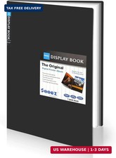 Sooez Art Portfolios 11"x17", Large Portfolio Folder with 30 Pockets  Black Inn