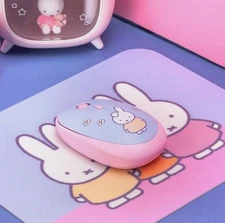 Miffy Mouse + Pad Set Wireless Multi Pairing Bluetooth Receiver DPI 1600 Genuine