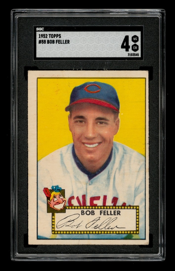 1952 Topps Set-Break # 88 Bob Feller SGC 4 VG EX