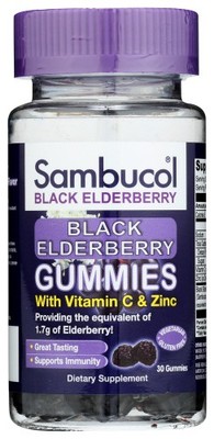 Sambucol Gummies Black Elderberry 30 PC Pack Of 3
