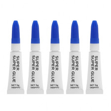 5x Super Glue 3g Strong Adhesive Clear Plastic Ceramics Glass Rubber Metal Wood