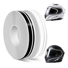 2 Rolls 32FT Black  White Automotive Pinstriping Tape - Residue-Free Auto Car