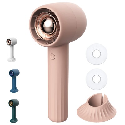 Mini Ventilatore Portatile 2-in-1: A Collana E Con Clip In Vita, Ricaricabile USB, 3 Velocità, Verde - 5