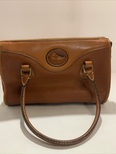 DOONEY  BOURKE Vintage 1990's Leather Tan All Weather Pebbled Satchel Purse Bag