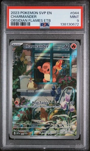 2023 POKEMON SVP EN-SV BLACK STAR PROMO #044 CHARMANDER PSA 9