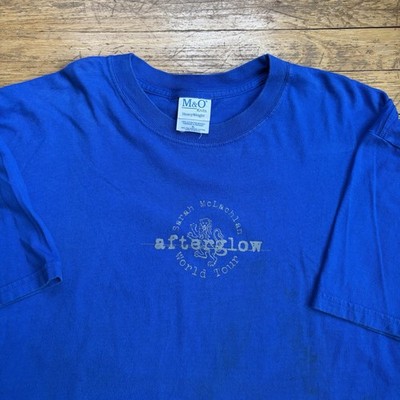Vintage Sarah Mclachlan Shirt Afterglow Tour Blue Size XL