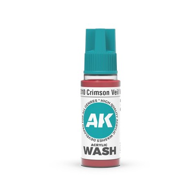 AK Interactive AK19310 Acrylic Wash Crimson Veil 18ml