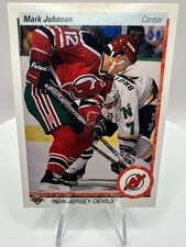 #180 Mark Johnson New Jersey Devils 1990-91 Upper Deck Hockey Card NHL