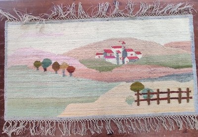 Polen Kelim Wandtteppich Wolle - Vintage um 1970 - Handmade Volkskunst