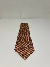 Men’s Neck Tie, Jeep Logo, Red And Yellow