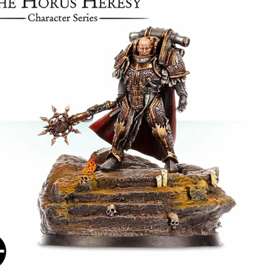Warhammer 30k Lorgar, Primarch der Legion der Word Bearers. Gebaut Bemalt