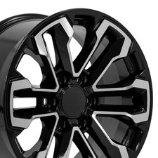 One 18 Inch Black Alloy Wheel Truck For 2005-2008 Chevy Silverado 1500 Ujhi One 18 Inch Black Alloy Wheel Truck For 2005-2008 Chevy Silverado 1500 Ujhi