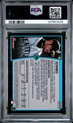 2001 BOWMAN DRAFT ICHIRO PSA 10 RC イチロー Bowman 2001 Draft Picks & Prospects Ichiro Suzuki #BDP84 Rookie