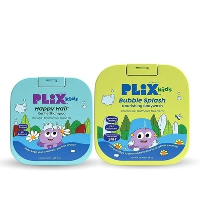THE PLANT FIX Kids  Happy Hair Gentle Shampoo & Bubble Splash Body Wash