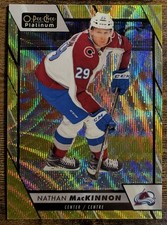2023-24 O-Pee-Chee Platinum #15 Nathan MacKinnon Neon Yellow Surge