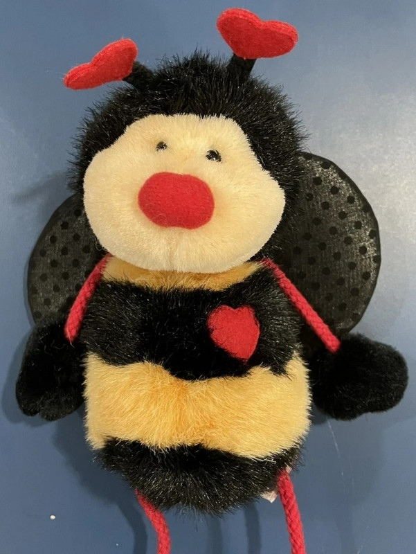 Russ Berrie Bangles the Valentine Stuffed Bumble Bee 10" Plush Toy