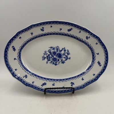 食器 ARABIA FINLAND Vtg Arabia Finland Porcelain Finnish Flower Blue White Oval