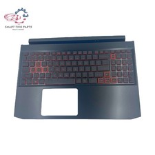 New Acer Nitro 5 AN515-44 AN515-55 Black 15.6" Palmrest Keyboard Red Backlit US