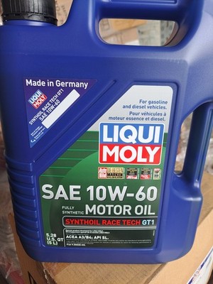    5L Liqui Moly 10W-60 Synthoil Race Tech GT1 Synthetic Engine Oil
