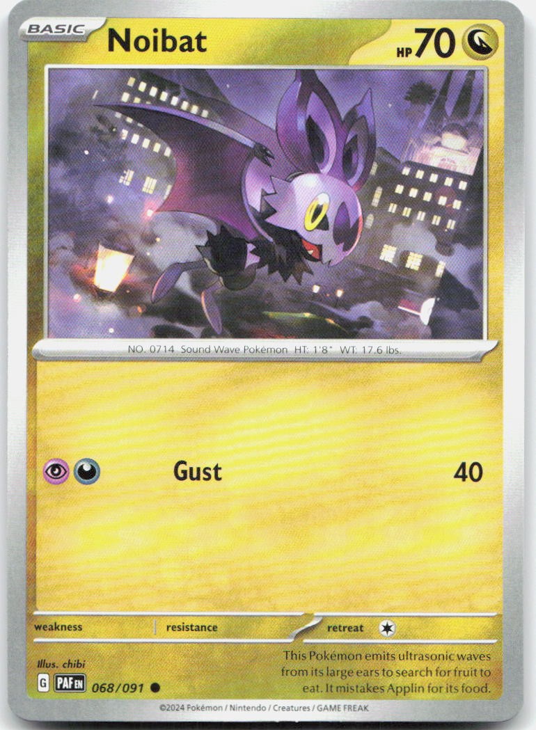 Noibat 068/091 68 SV Paldean Fates C NM English Pokémon