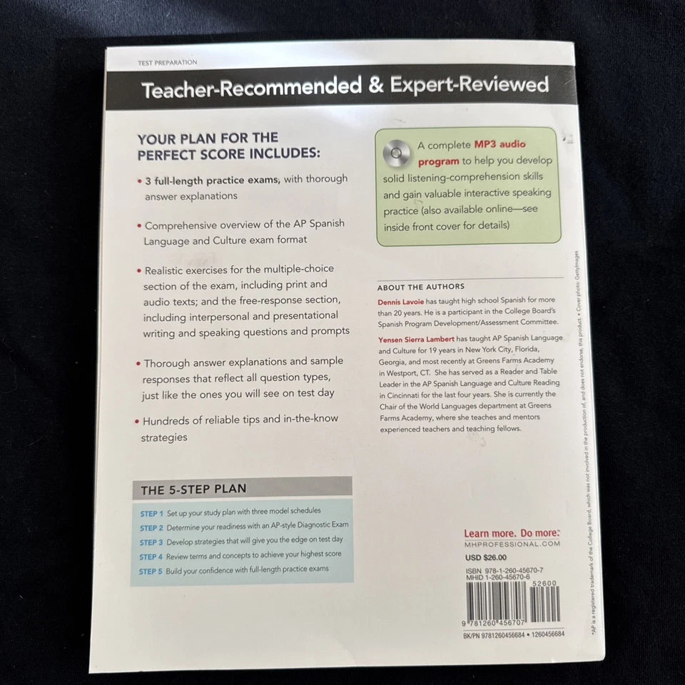 5 Steps to A 5 AP Spanish Language and Culture 2020-2021 Edition Paperback Book - Image 2 of 2